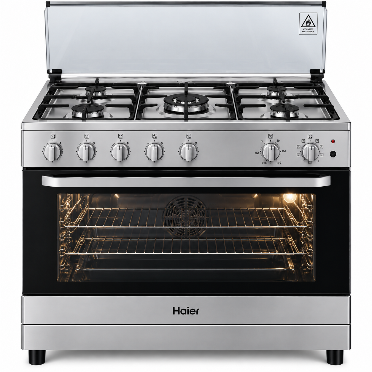 HAIER HCR6050EES – 5 Gas & Electric Oven 90CM